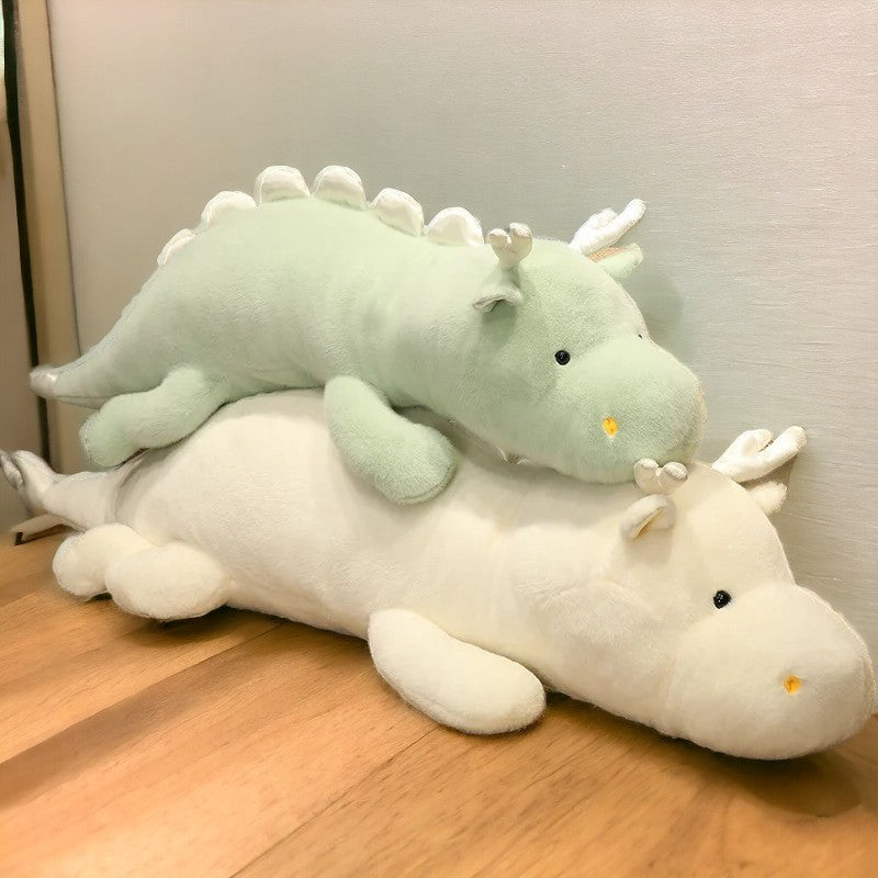 ToyalFriends Dinosaurs dinosauro peluche 70cm verde cuscino lungo