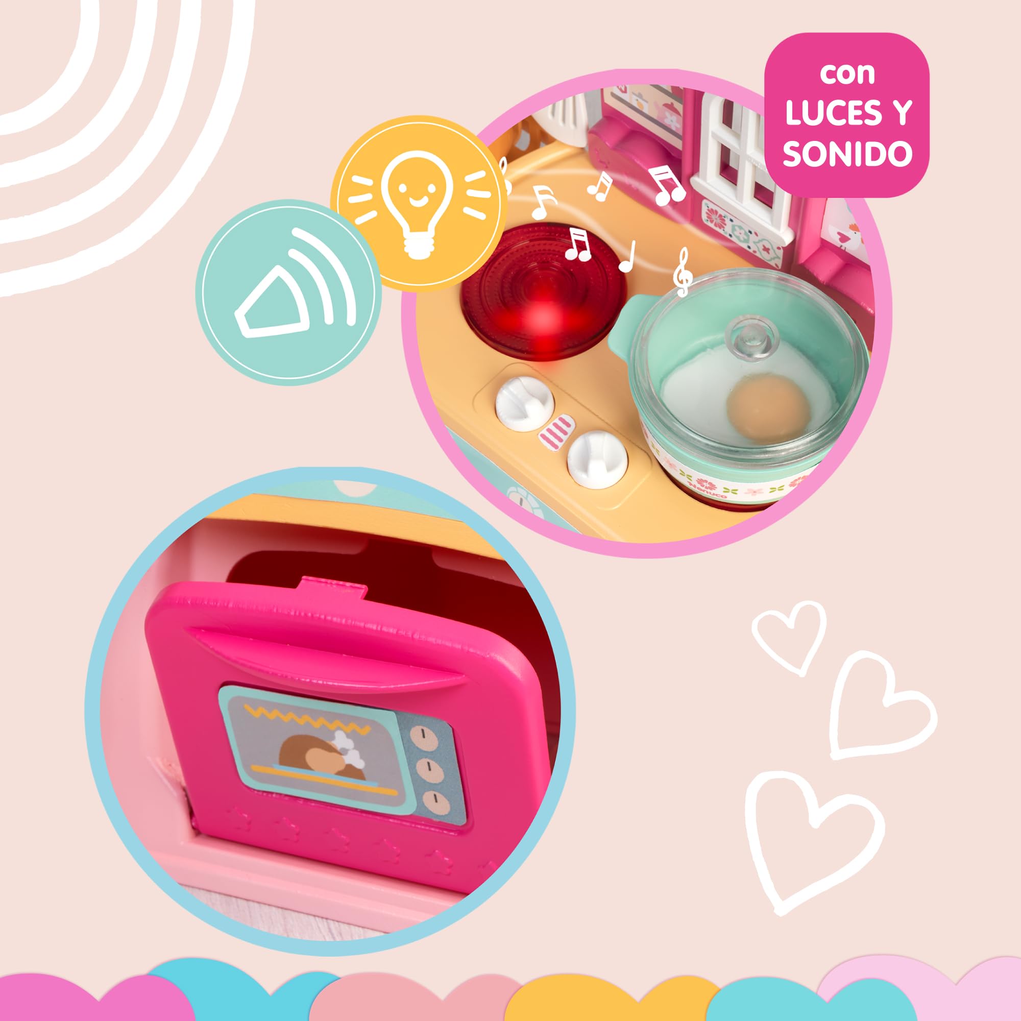 Nenuco Magic Cooking bambola 30cm con cucina luci e suoni
