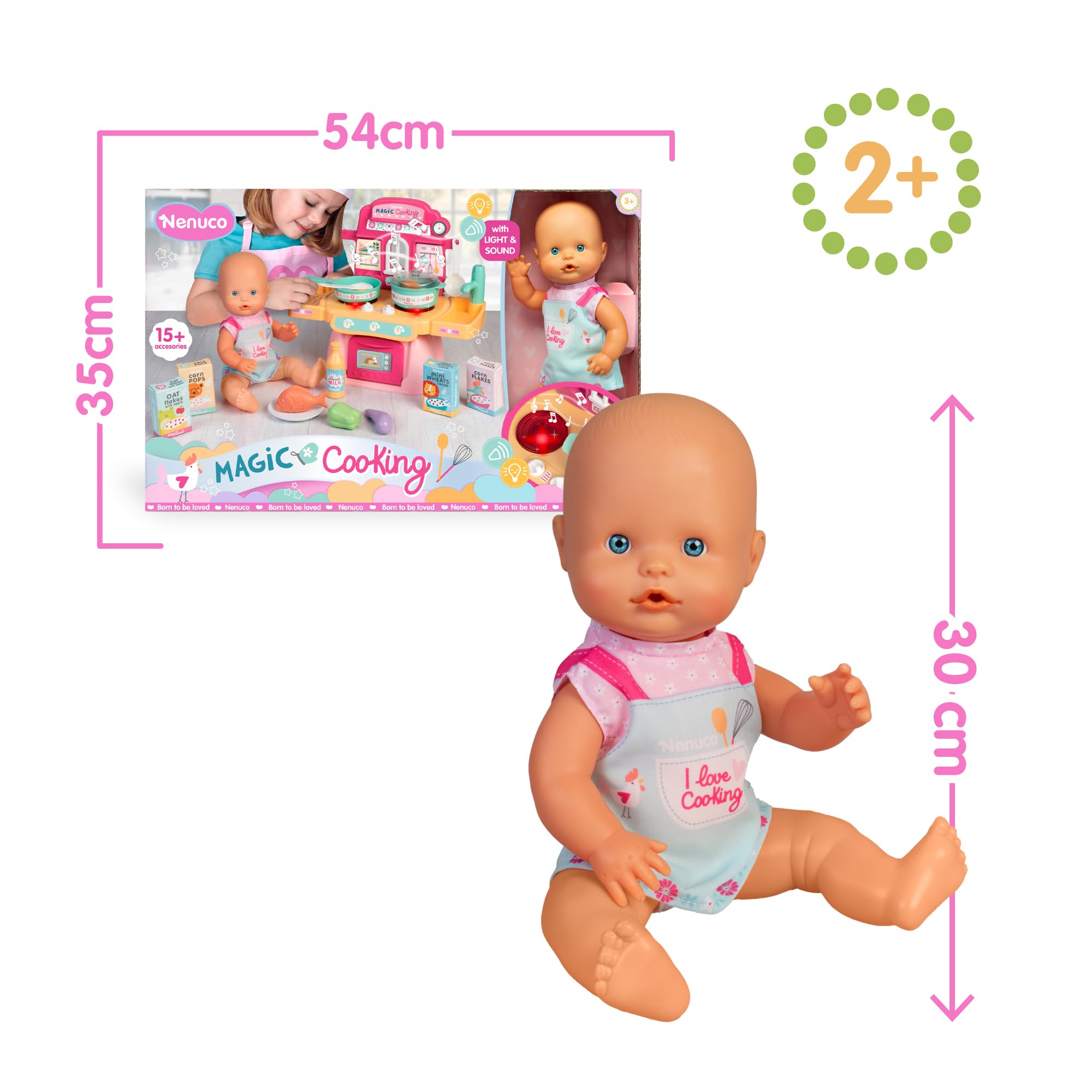 Nenuco Magic Cooking bambola 30cm con cucina luci e suoni