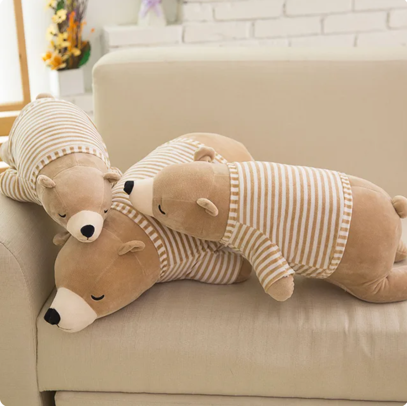 ToyalFriends More Animals Orso peluche bianco 34cm cuscino